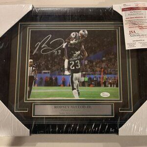 Rodney McLeod Jr autograph signed Eagles Super Bowl LII 8x10 photo black framed